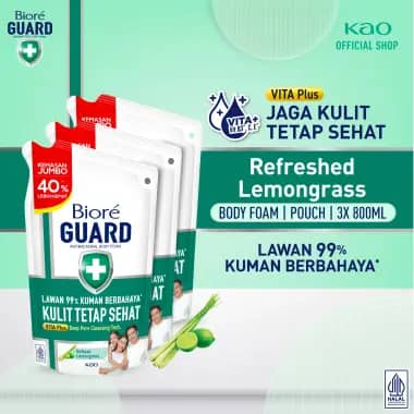 Promo Harga Biore Guard Body Foam Lively Refresh 800 ml - Blibli