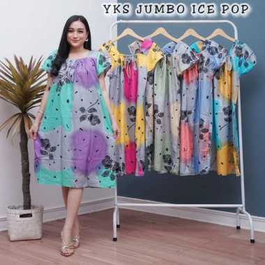 Daster yukensi jumbo pelangi dress ibu muda daster hamil terbaru baju tidur wanita kekinian murah