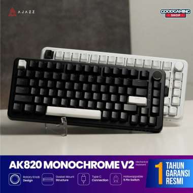 AJAZZ AK820 Monochrome - Mechanical Keyboard V1 - Putih