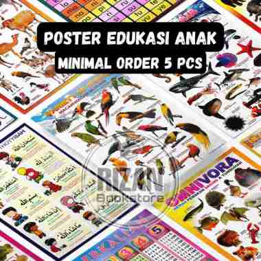 Poster Edukasi Anak Lengkap Asmaul Husna