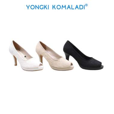 [ ORIGINAL ] YONGKI KOMALADI WILLONA HEELS OL-YSL1122-23 LADIES 41 PUTIH