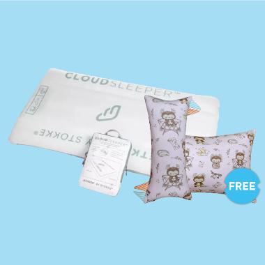 [Buy 1 Get 2 Free] Jetkids x Hikarusa: Jetkids CloudSleeper Free Hikarusa Bolster & Pillow Size M Pi