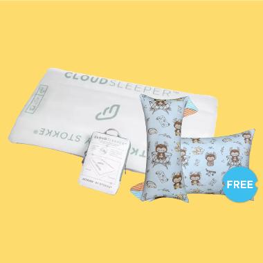 [Buy 1 Get 2 Free] Jetkids x Hikarusa: Jetkids CloudSleeper Free Hikarusa Bolster & Pillow Size M Bl