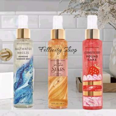 bath and body works diamond shimmer Mist Bath & Body Works strawberry pound cake