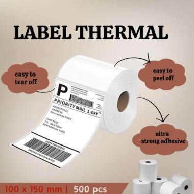 Sticker Thermal Label Barcode 100 x 150