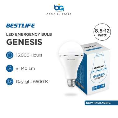 BESTLIFE Lampu LED Emergency Bulb Genesis 12 Watt 6500K Putih