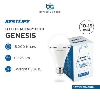 BESTLIFE Lampu LED Emergency Bulb Genesis 15 Watt 6500K Putih