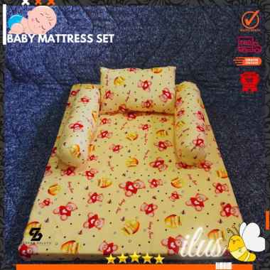 Kasur Bayi Premium Terbaru Kasur Bayi Multifungsi + 1Bantal & 2Guling Tempat Tidur Bayi Termurah Kas