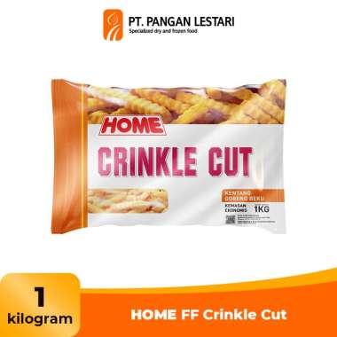 HOME Kentang Goreng French Fries 1kg - Kentang Goreng Frozen Crinkle Cut