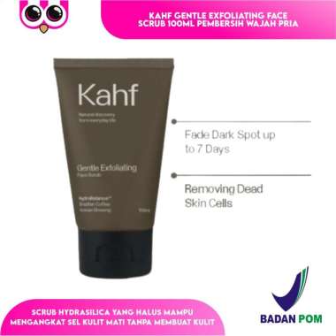KAHF GENTLE EXFOLIATING FACE SCRUB 100ML PEMBERSIH WAJAH PRIA