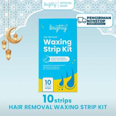 BRIGHTY HAIR REMOVAL WAXING STRIP KIT Waxing Ketiak Paket Waxing pencukur bulu kemaluan sugar wax pe