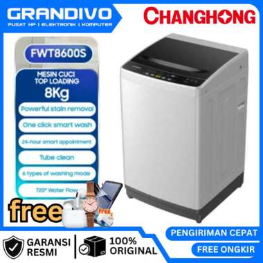 Mesin Cuci Changhong Top Loading FWT 8600S Garansi Resmi Changhong - Grandivo FWT 8600S