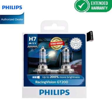 Philips Racing Vision GT200 H7 Bohlam Lampu Mobil Kuning
