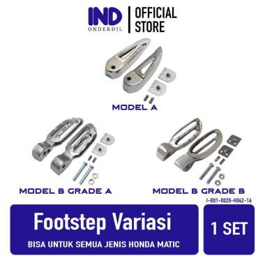 Footstep Kaki Belakang Model Scoopy Untuk Motor Honda Matic Vario 110 125 150 New Beat FI Pop Sporty