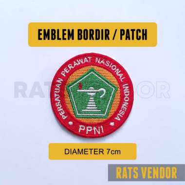 Ratsvendor Emblem Bordir Patch Organisasi Medis PPNI
