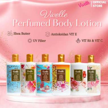 Vivelle Parfumed Brightening Body Lotion Variant - 250ML - Halal & Bersertifikat - Dapatkan Free Men