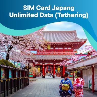 Promo SIM Card Jepang - Unlimited Data -Tethering 3 GB 15 Hari