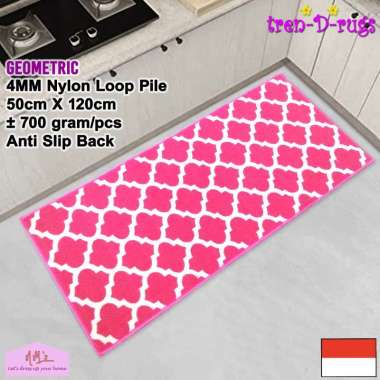 Tren-D-rugs - Keset Kaki alas lantai dapur lorong panjang runner kitchen mat bulu anti slip murah 50