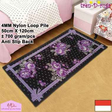 Tren-D-rugs - Keset Kaki alas lantai dapur lorong panjang runner kitchen mat bulu anti slip murah 50