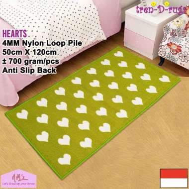 Tren-D-rugs - Keset Kaki alas lantai dapur lorong panjang runner kitchen mat bulu anti slip murah 50