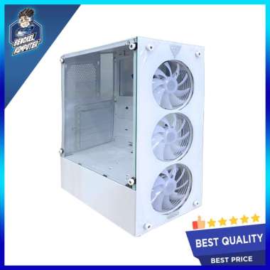 CASING PC VARRO PRIME NUCLEAR G300 WHITE INCLUDE 3 FAN RGB