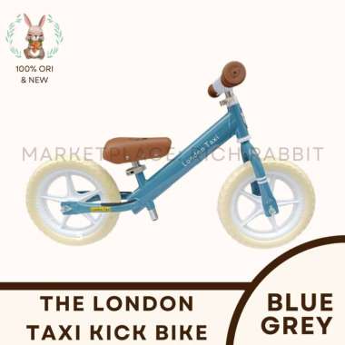 ELC London Taxi Kick Bike KickBike / Sepeda Anak / Balancing Bike - Blue Grey