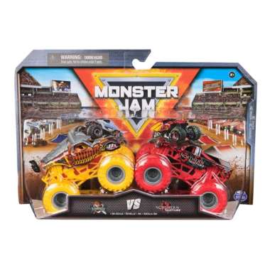 Mainan Mobil Monster Jam Vehicle 2 Pack S31 Knight vs North