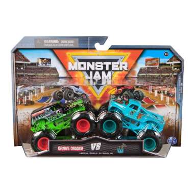 Mainan Mobil Monster Jam Vehicle 2 Pack S31 Grave vs W