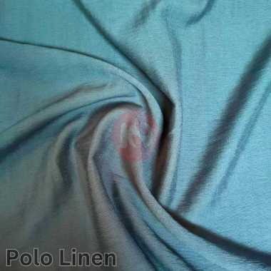 Kain Polo Linen Meteran / Crinkle Kerut Golden Red