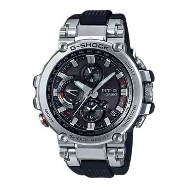 Jam Tangan Pria Casio G-Shock MTG-B1000-1ADR Tough Solar Black Dial Black Resin Band