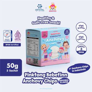 Crystal of the Sea | Pinkfong Bebefinn Anchovy Chips Snack / Keripik Ikan Teri Rasa Original / Kerup