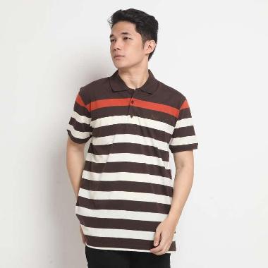 POLICE Polo Shirt Salur Pria 207650011 Coklat M