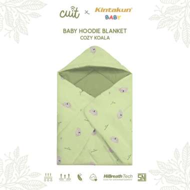 Cuit x Kintakun Selimut Bayi Topi Lembut - Baby Hoodie Blanket On The Go 75 x 75 cm Cozy Koala