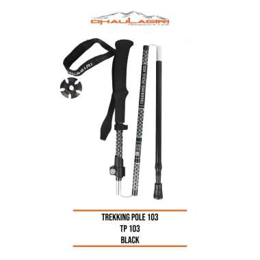 Dhaulagiri Trekking Pole 103 Trekking Pole Lipat Black