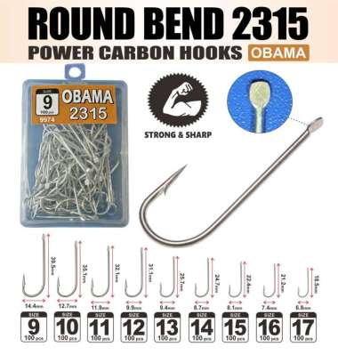 Mata Kail Pancing Obama 2315 Nomor 10, 11, 12 12