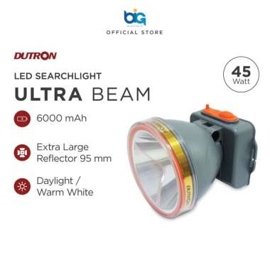 DUTRON Senter Kepala LED Hiking Outdoor Jumbo 45 Watt Cahaya Kuning