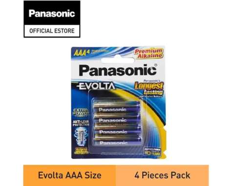 Panasonic Evolta Baterai Premium Alkaline AAA 4pc Battery Alkaline A3