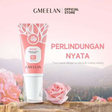 GMEELAN Sunscreen Rose Arbutin Glowing Tabir Surya SPF50 PA++++ GMEELAN Cherry Blossom Underarm Whit