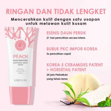 GMEELAN Sunscreen Rose Arbutin Glowing Tabir Surya SPF50 PA++++ GMEELAN Cherry Blossom Underarm Whit