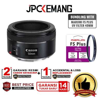 JPC KEMANG Canon EF 50mm f1.8 STM Canon EF 50 mm f/1.8 STM GARANSI RESMI with Filter UV