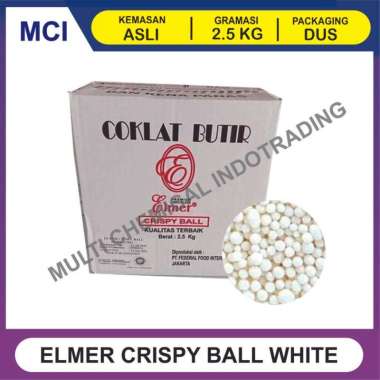 ELMER CRISPY BALL 2.5 KG - WHITE CHOCOLATE VANILLA