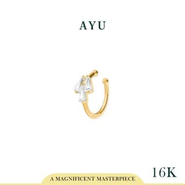 AYU Anting Emas-3 Baguette Earcuff 16k Yellow Gold