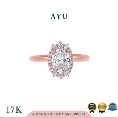 AYU OVAL GRECIAN SOLITAIRE 17K ROSE GOLD 17K ROSE GOLD - 16