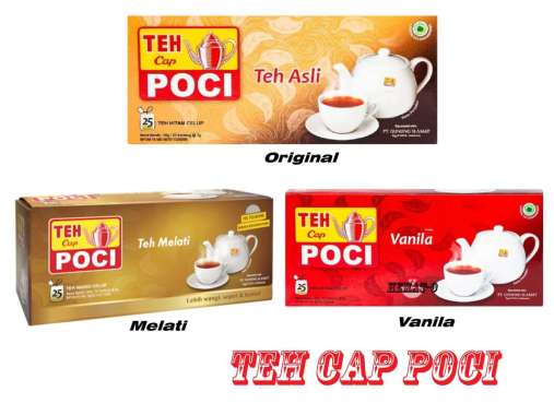Teh Celup Cap Poci Melati / Vanila / Original Isi 25 Vanila Standar