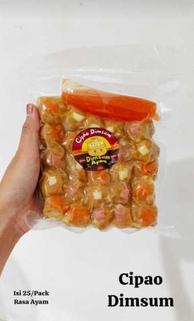 DIMSUM AYAM CIPAO 400GR ISI 25PCS DENGAN SAUS SAMBAL CHICKEN DIM SUM HALAL