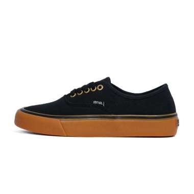 SABA Evermore Black Gum - Sepatu Lokal Sneakers Casual Pria Wanita 100% Original EVM-L-04 36 black g