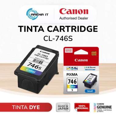 Tinta Original Canon 746 Small Color CL746s - Tinta Canon MG2570s TS207 TS307 TS707 TR4570s TR4670s 