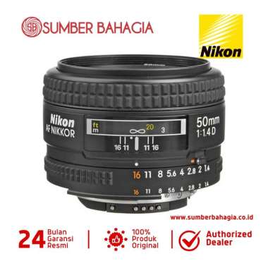 Nikon AF 50mm f/1.4D Nikkor Lens A Lensa Kamera