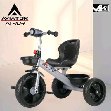 Sepeda Anak Roda Tiga Aviator AT-104 Tricycle AT104 AT 104 Abu