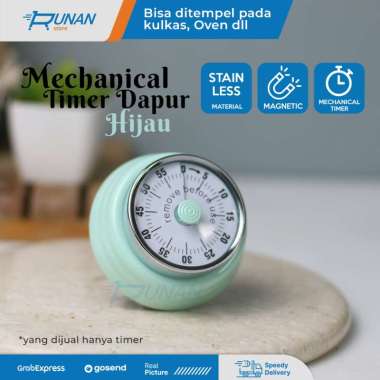 Timer Dapur Magnet - Timer Masak Mekanik - Timer Oven Mekanikal Magnetic